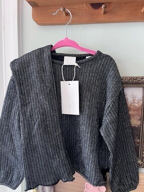 Zara Black & Gray Ribbed set